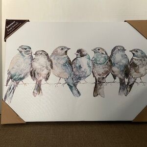 Birds in a Wire Allen + Roth canvas print